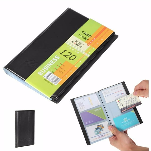 Mini Organizer 120 Pocket Business Card Book Credit Card Holder Book Case Keeper 